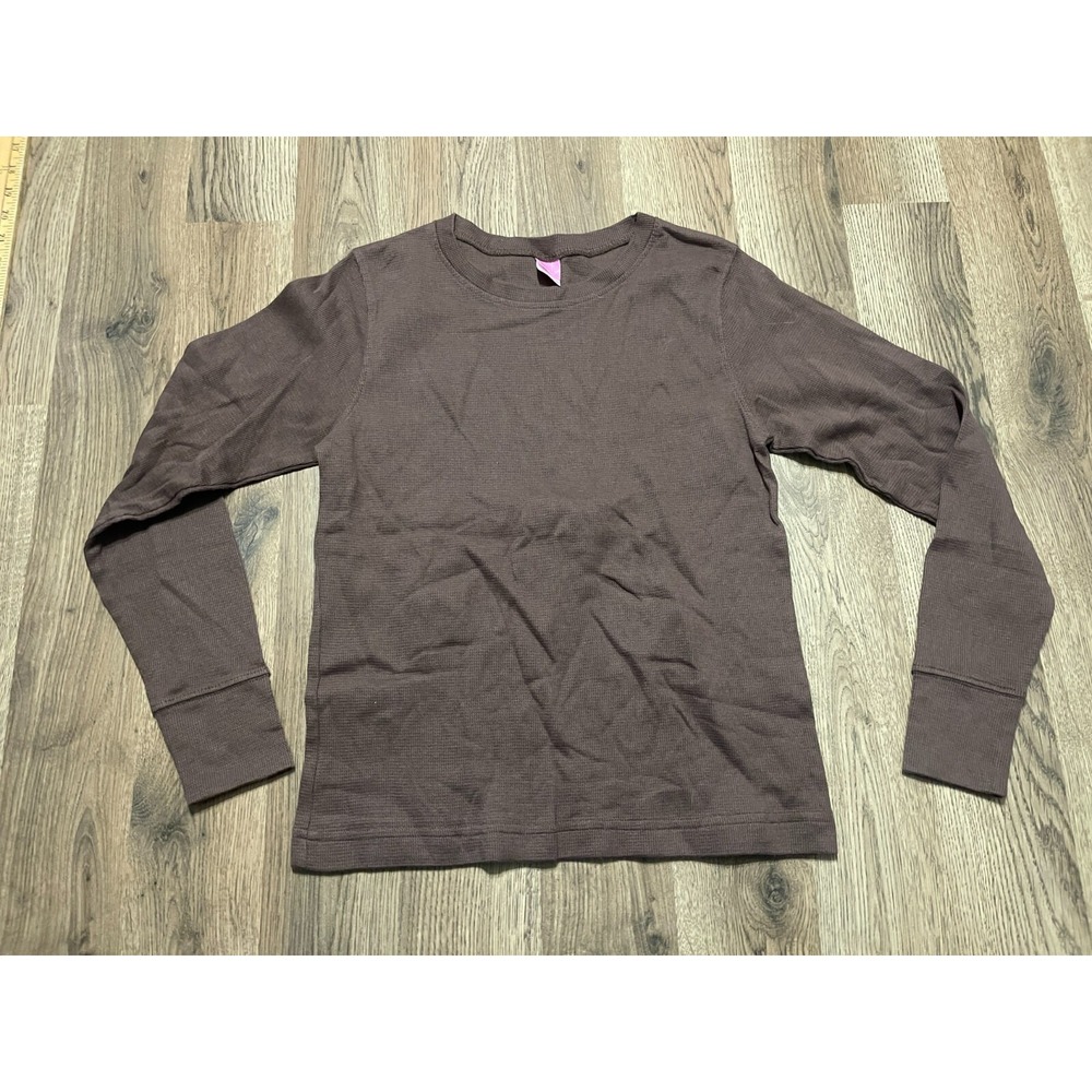 LAT Shirt, Women's Size Small, Brown, Long Sleeve, Round Neck